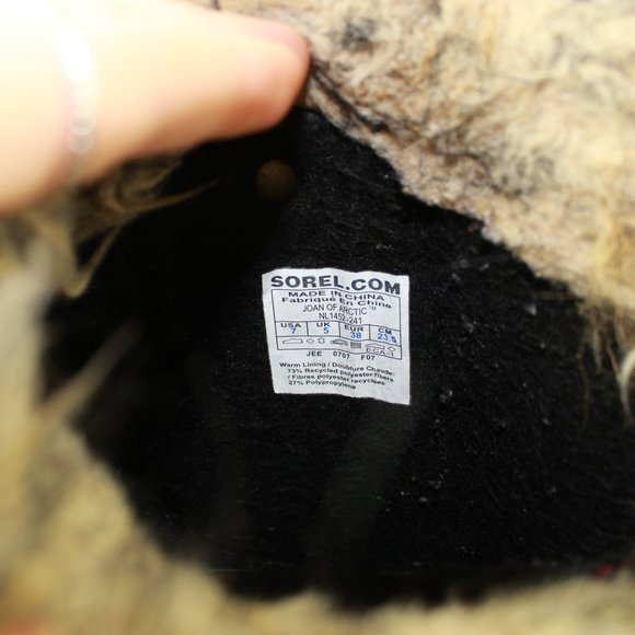 SOREL Joan of Arctic Insulated Winter Boots Size 7 - Picture 9 of 11